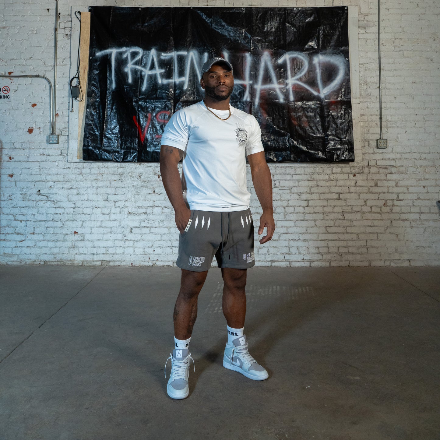 Training Division (White) Fitted Athletic T