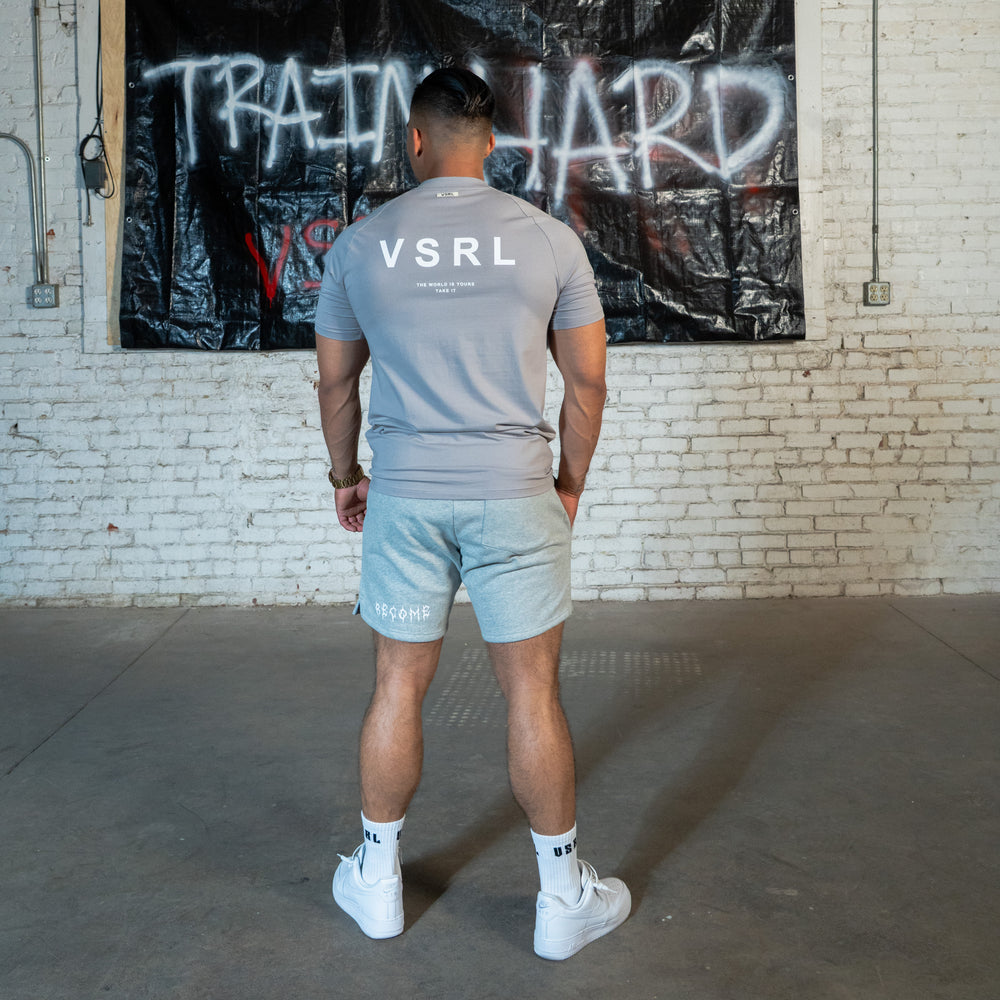 KING (Grey) Fitted Athletic T