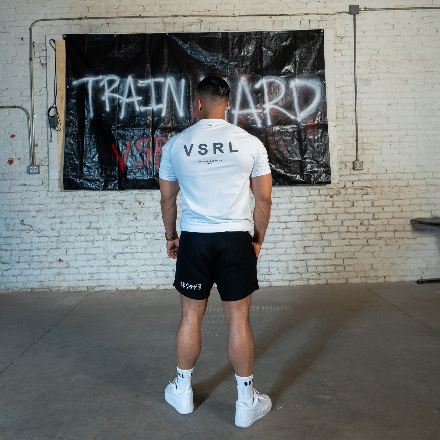 KING (White) Fitted Athletic T