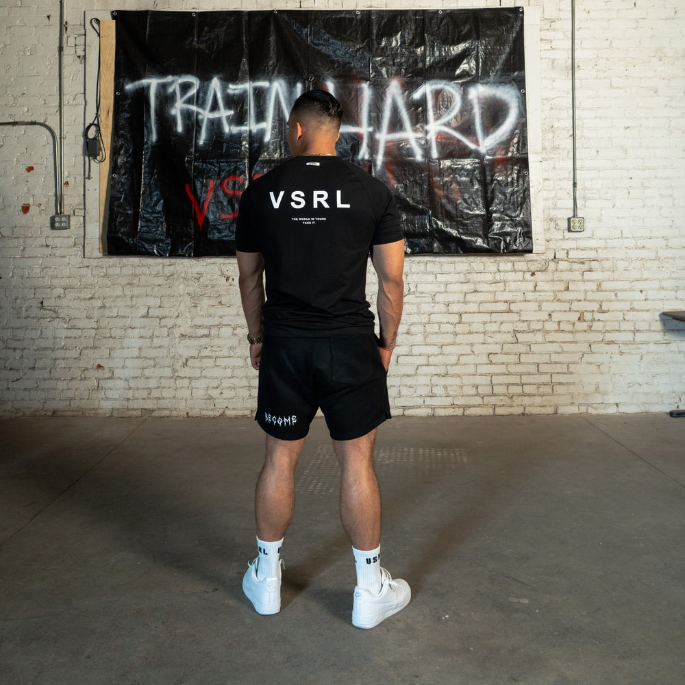 KING (Black) Fitted Athletic T