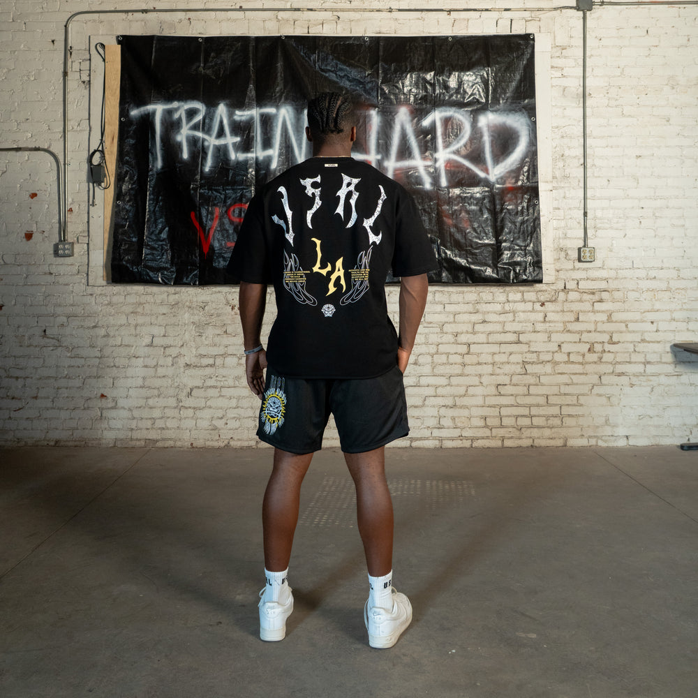 LA VSRL (Black) Ultra-Heavy Super Oversized T