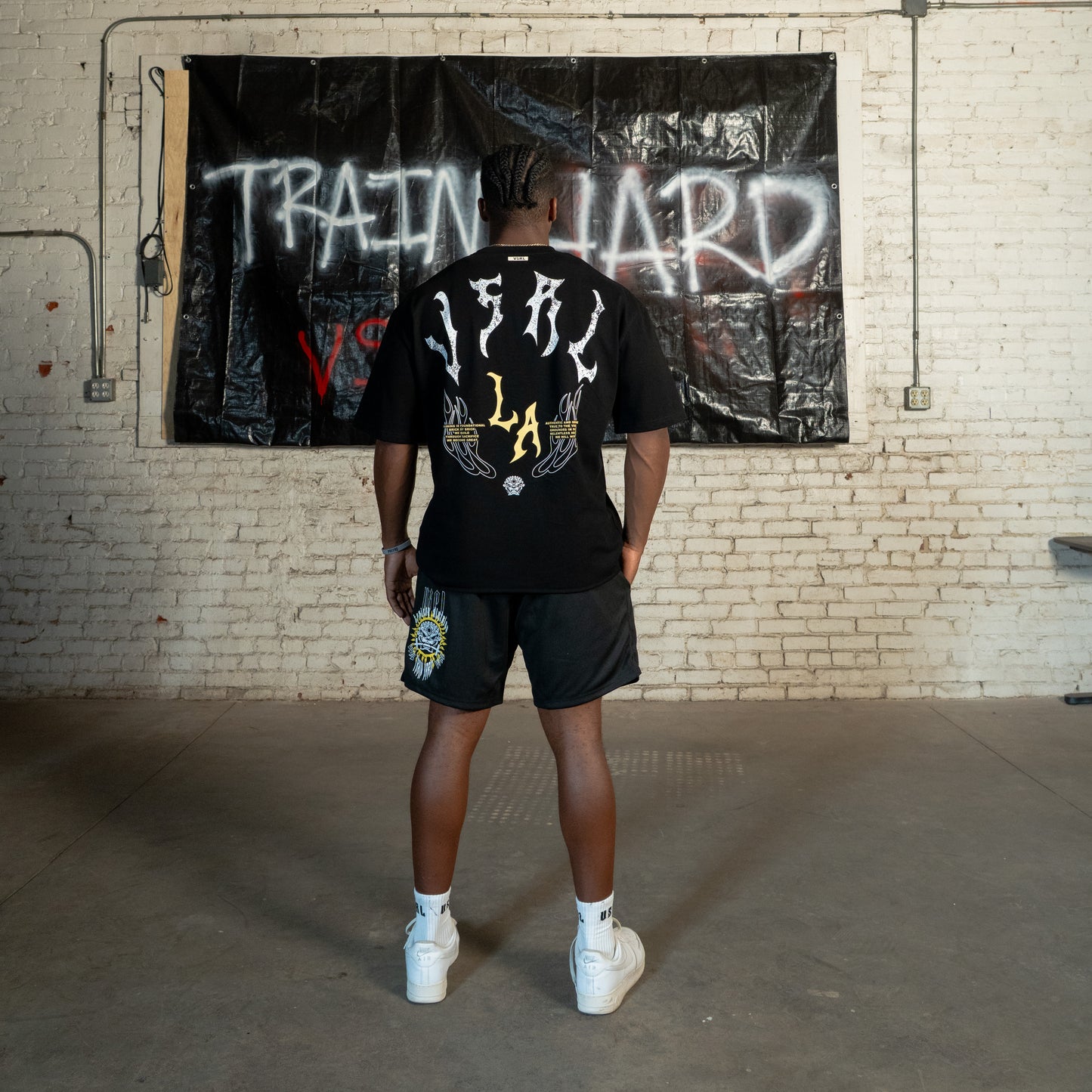 LA VSRL (Black) Ultra-Heavy Super Oversized T