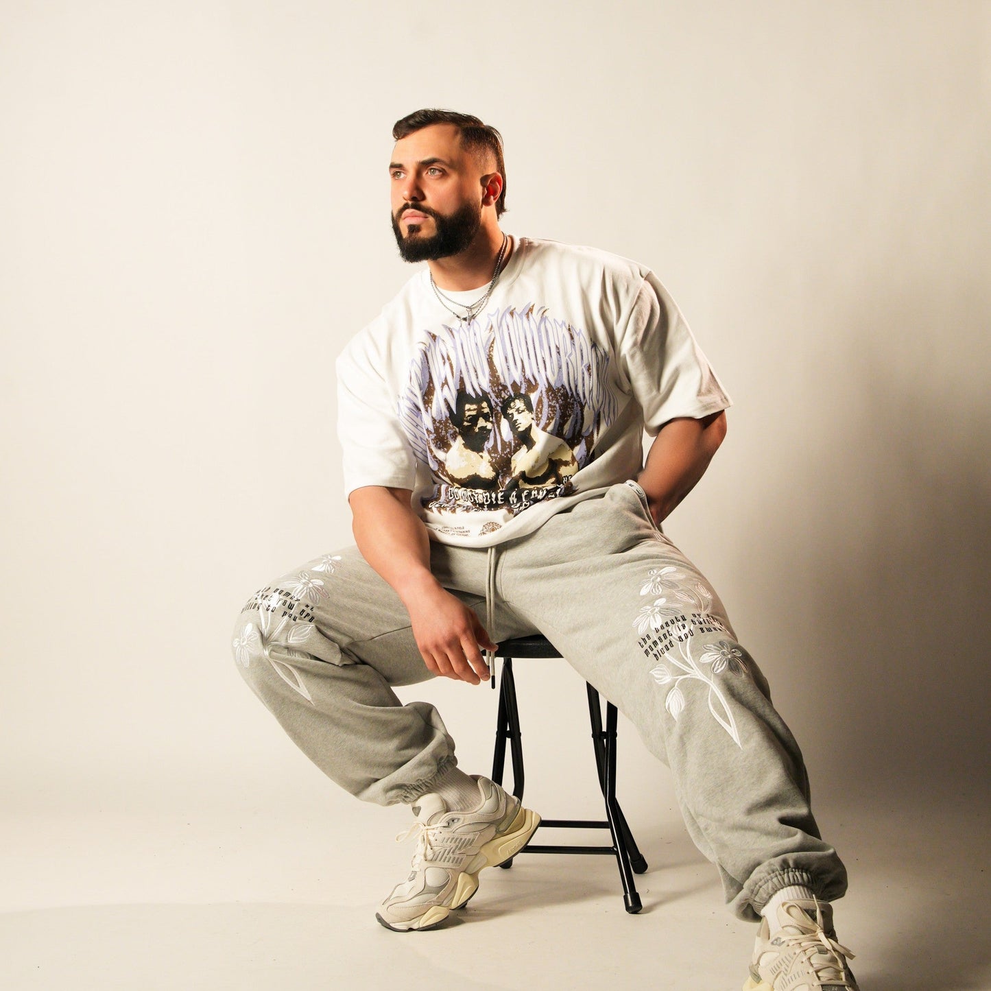 There Is No Tomorrow (White) Ultra-Heavy Super Oversized T