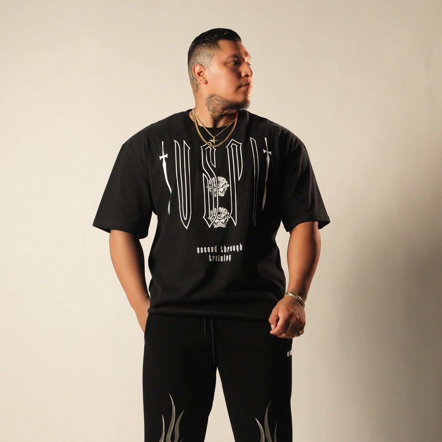 Ascend (Black) Ultra-Heavy Super Oversized T