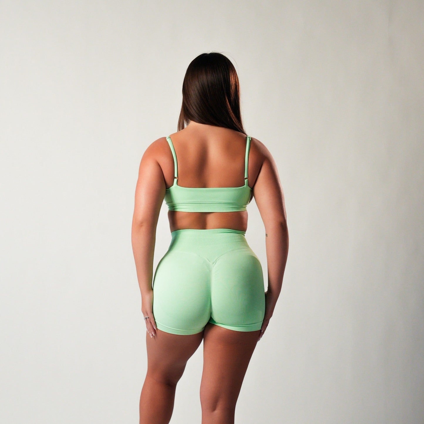 (Creamy Mint) Strappy Bandeau Active Bra