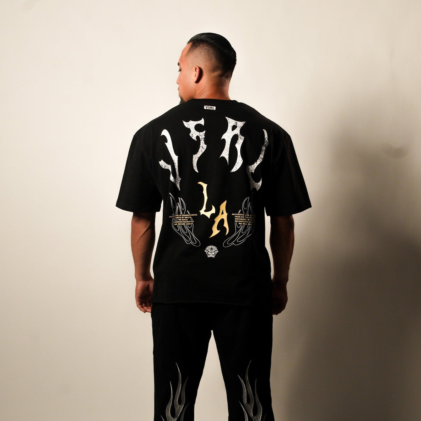 LA VSRL (Black) Ultra-Heavy Super Oversized T