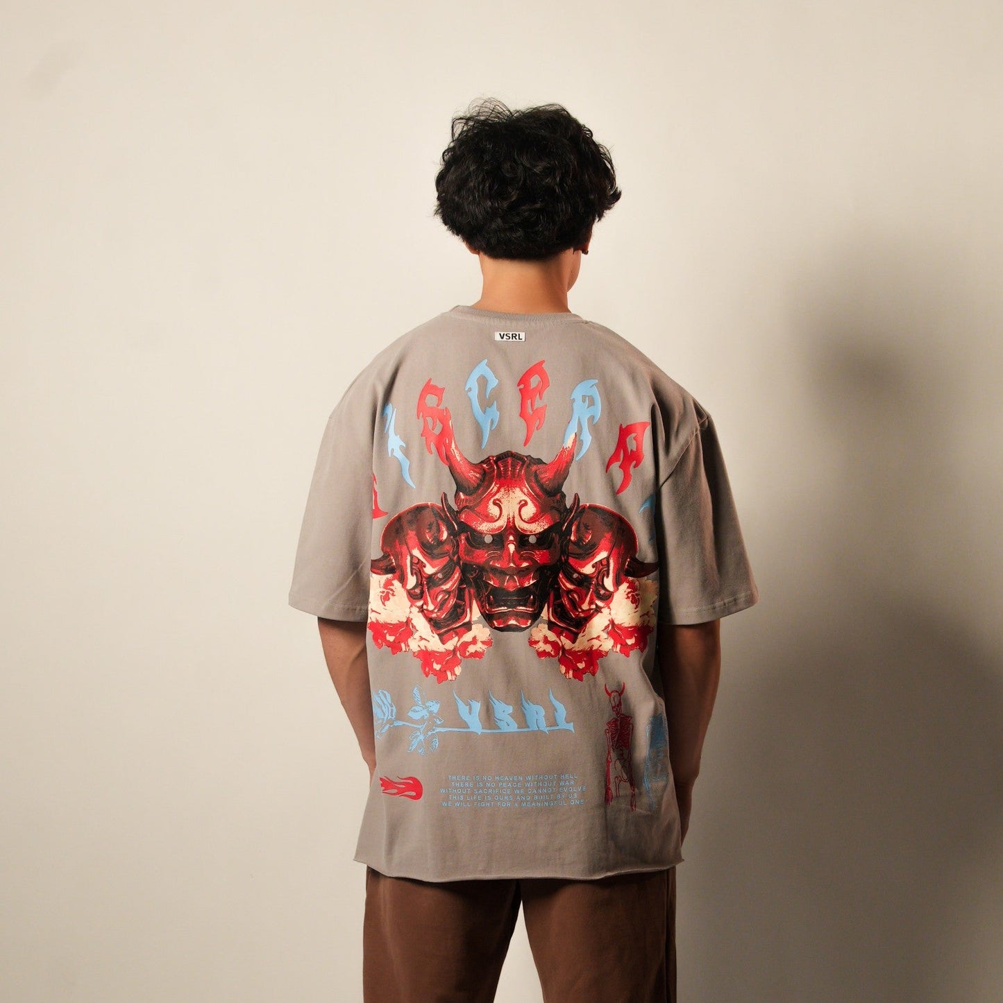 Visceral Life (Stone Grey) Ultra-Heavy Super Oversized T