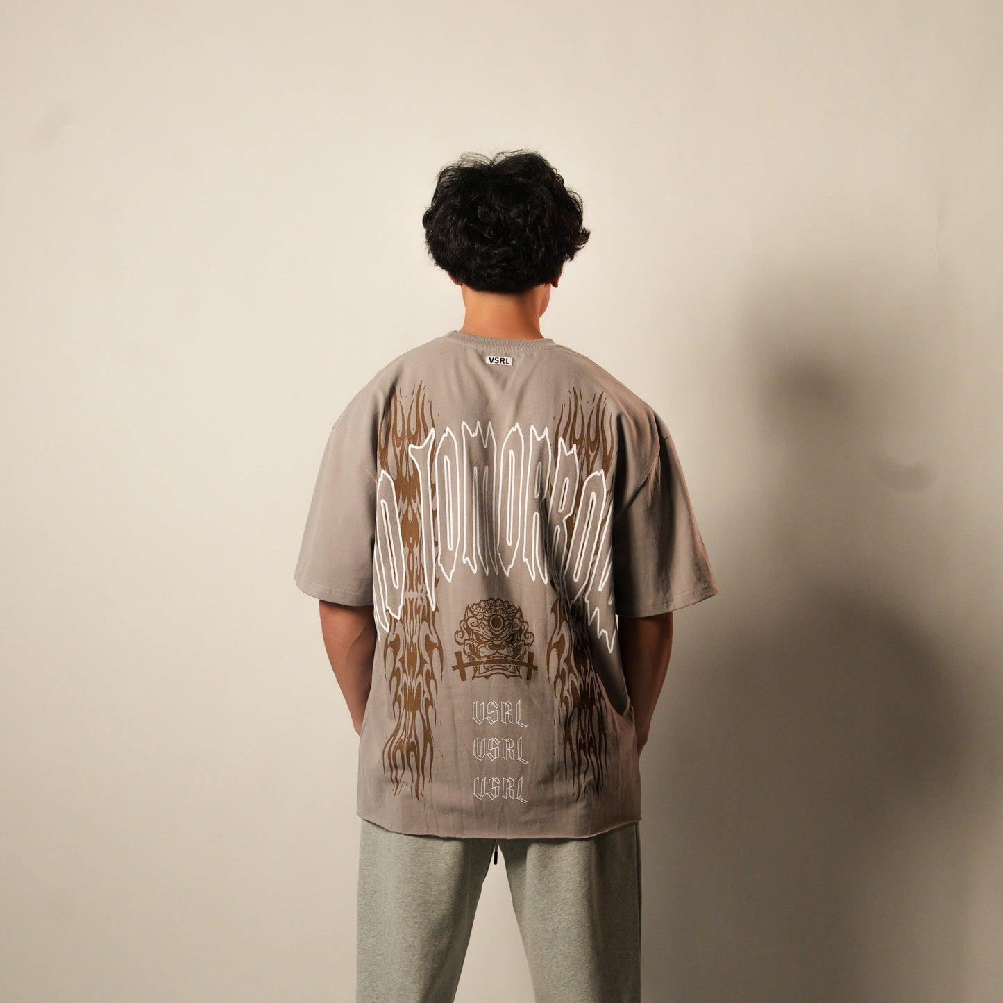 There Is No Tomorrow (Stone Grey) Ultra-Heavy Super Oversized T