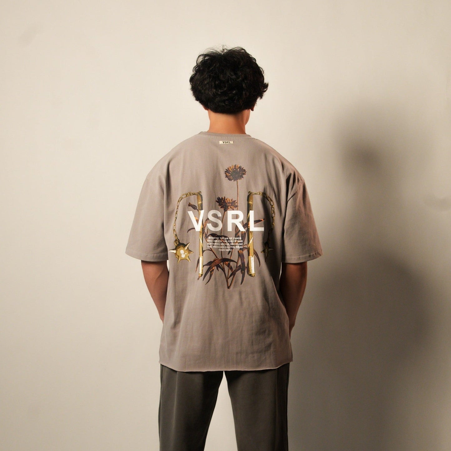 Beautiful Suffering (Stone Grey) Ultra-Heavy Super Oversized T