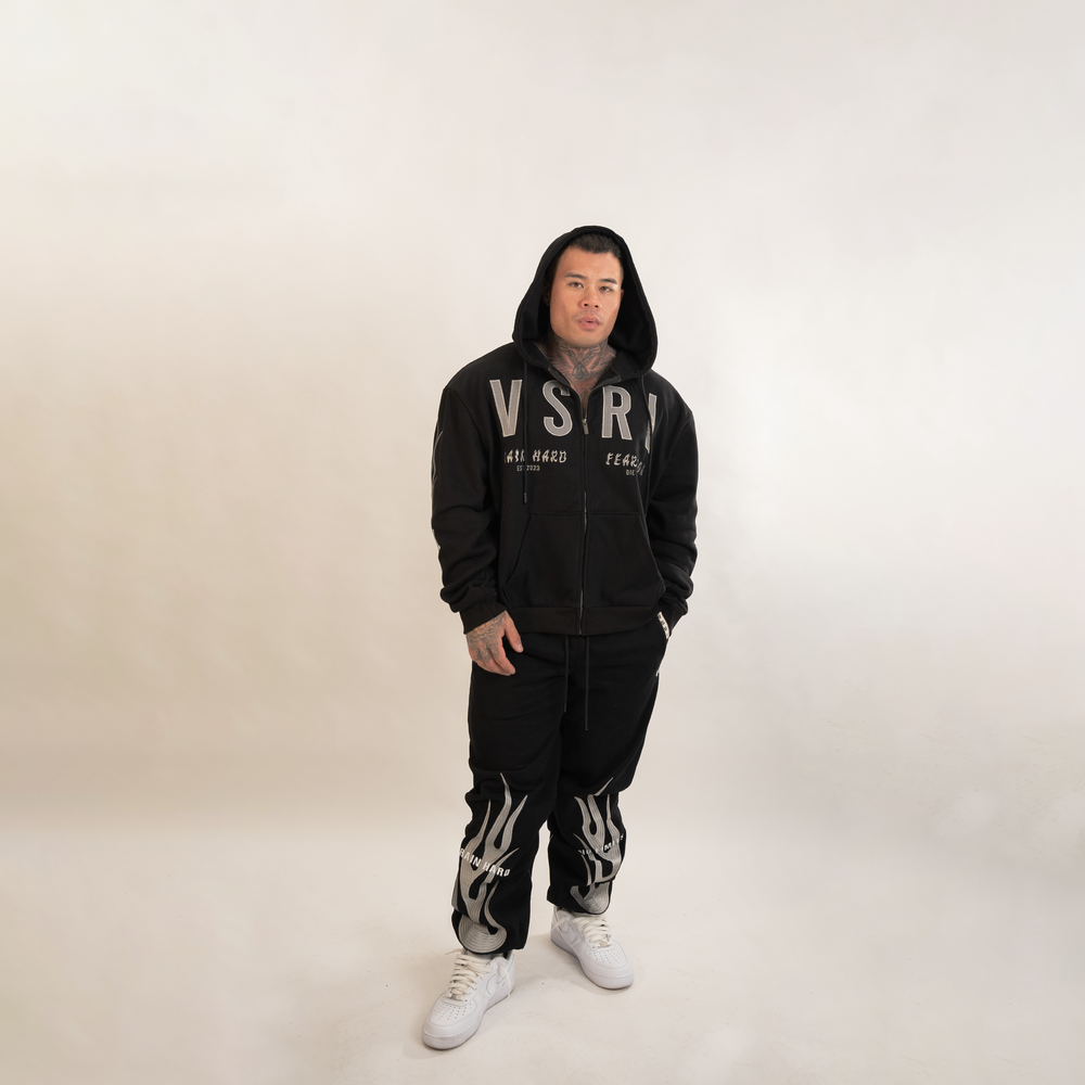 
                      
                        "Fear None" (Black) Heavy Oversized Zip Up Hoodie
                      
                    