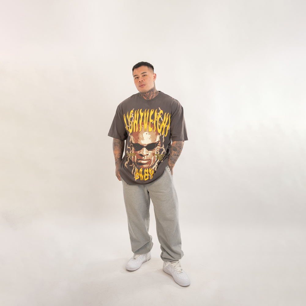 Ronnie (Grey) Ultra-Heavy Super Oversized T