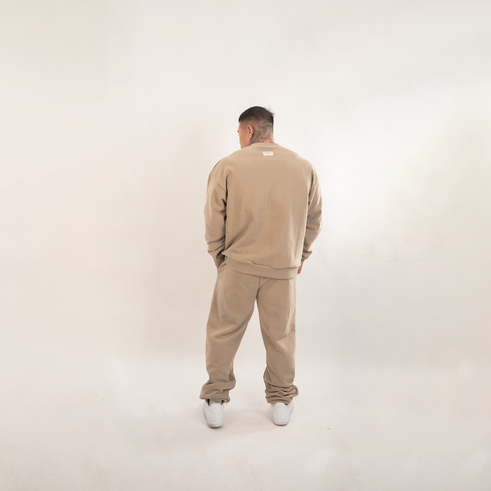 
                      
                        "VSRL Gauntlet" (Sand) Heavy Oversized Sweater
                      
                    