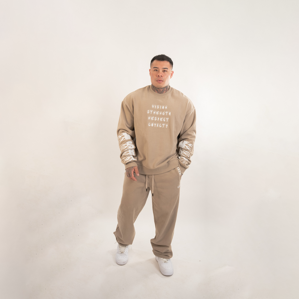 VSRL Gauntlet (Sand) Heavy Oversized Sweater