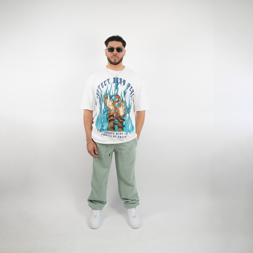 Protect Your Peace (White) Ultra-Heavy Super Oversized T