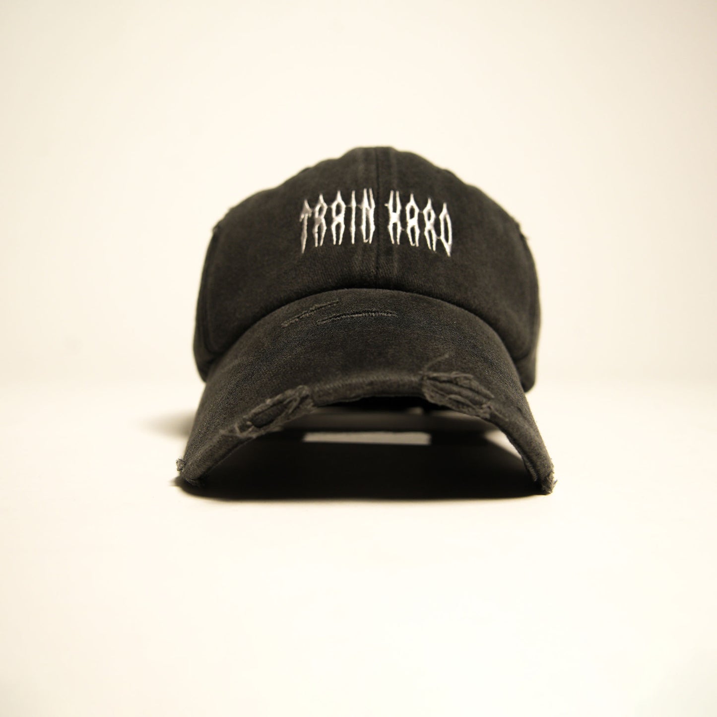 Train Hard Dad Hat (Acid Washed Black)