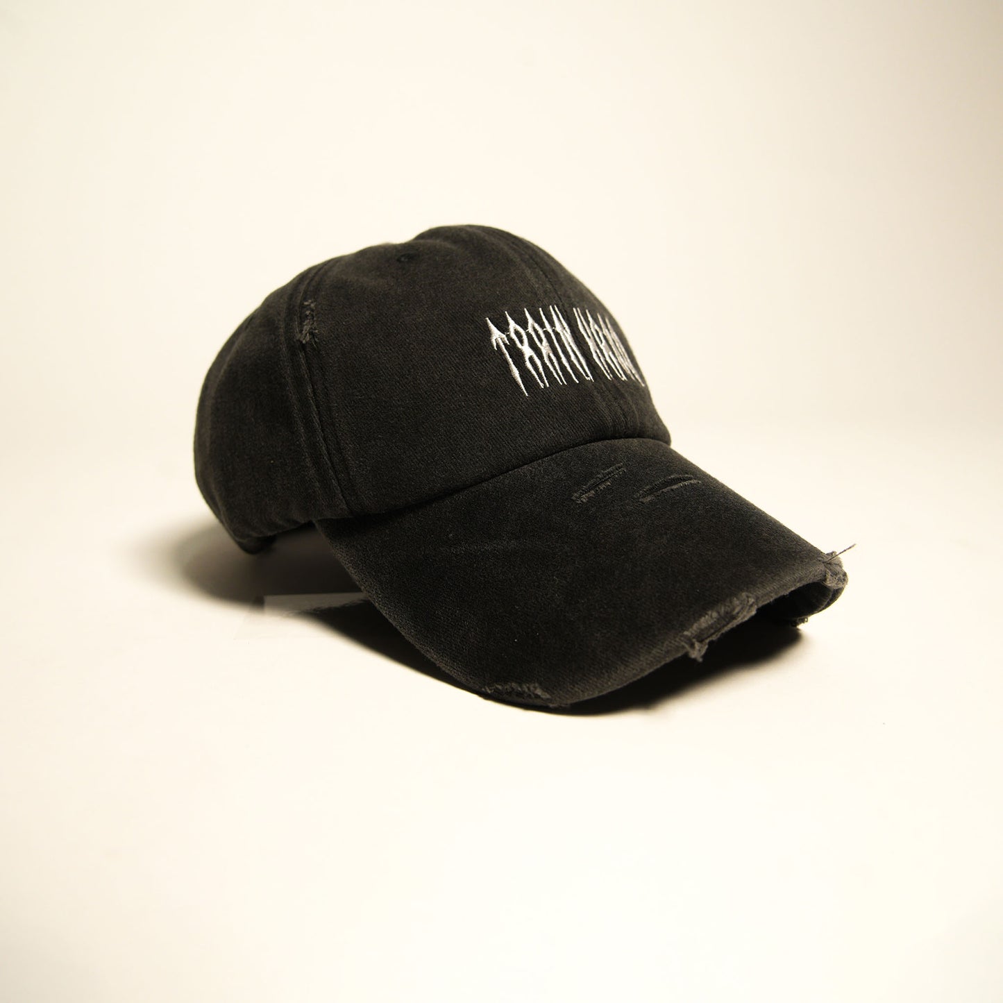 Train Hard Dad Hat (Acid Washed Black)