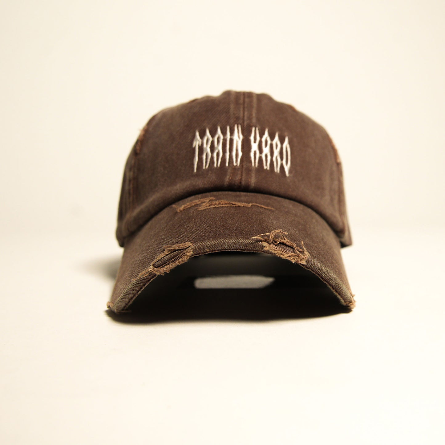 Train Hard Dad Hat (Washed Brown)