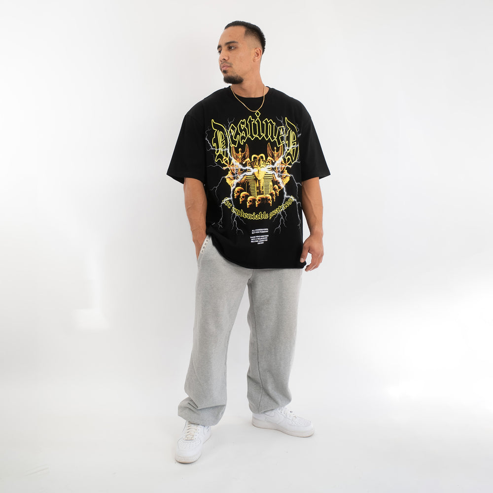 Destined (Black) Ultra-Heavy Super Oversized T