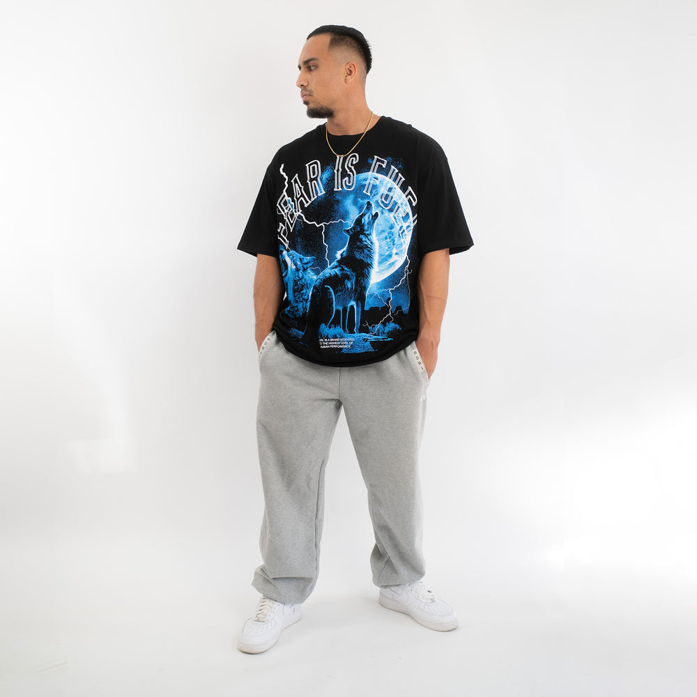 Fear Is Fuel (Black) Ultra-Heavy Super Oversized T