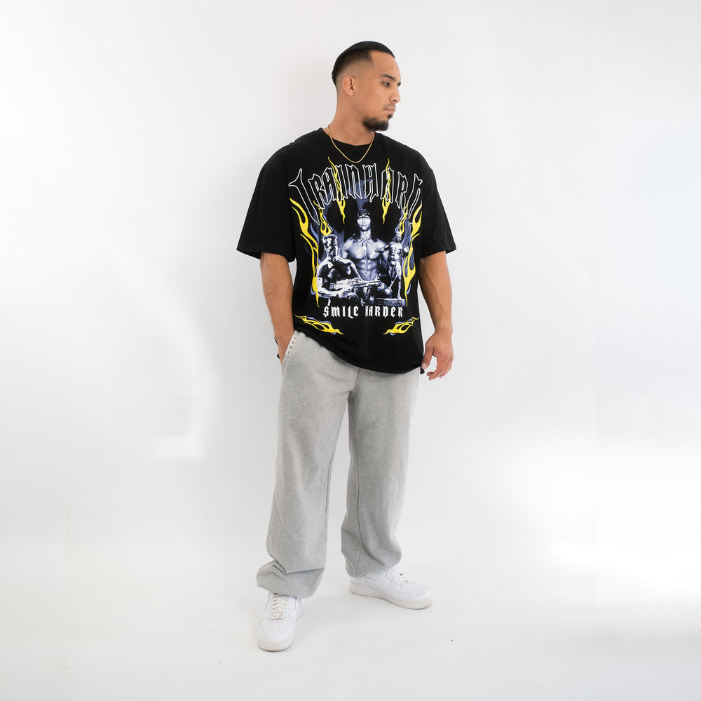 Arnold (Black) Ultra-Heavy Super Oversized T