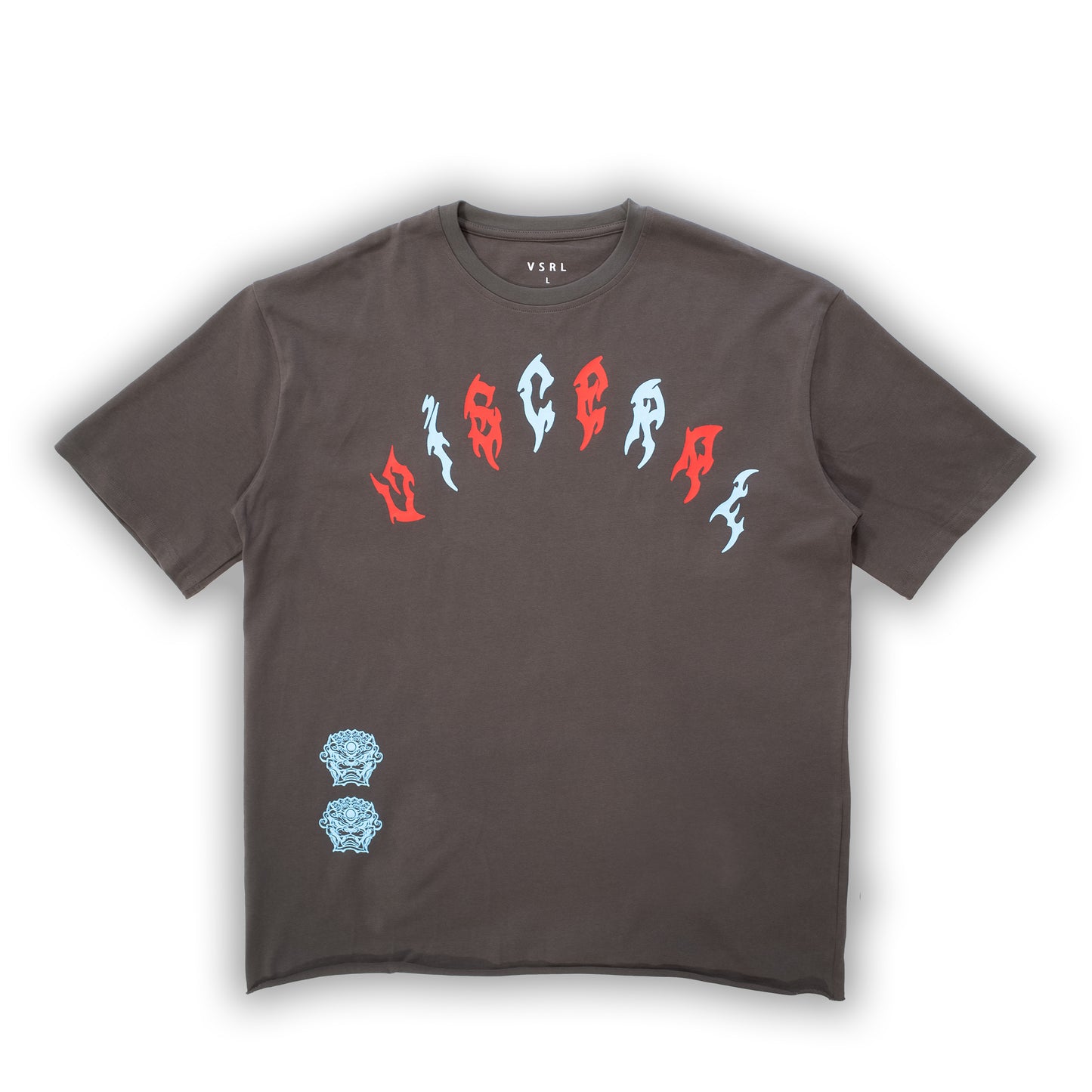 "Visceral Life" (Grey) Ultra-Heavy Super Oversized T