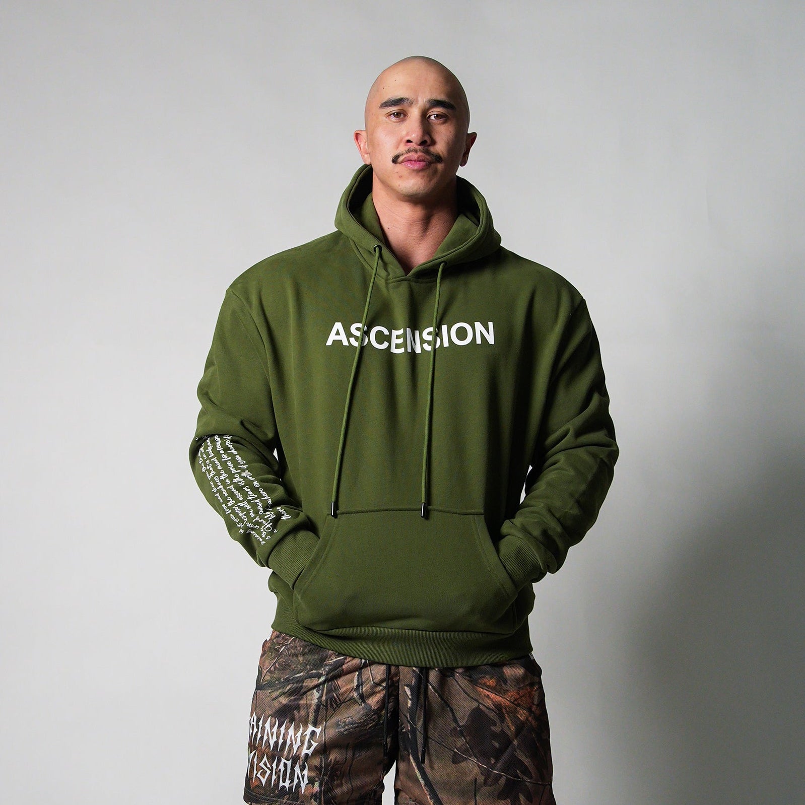 Ascension (Green) Heavy Oversized Pullover Hoodie – VSRL