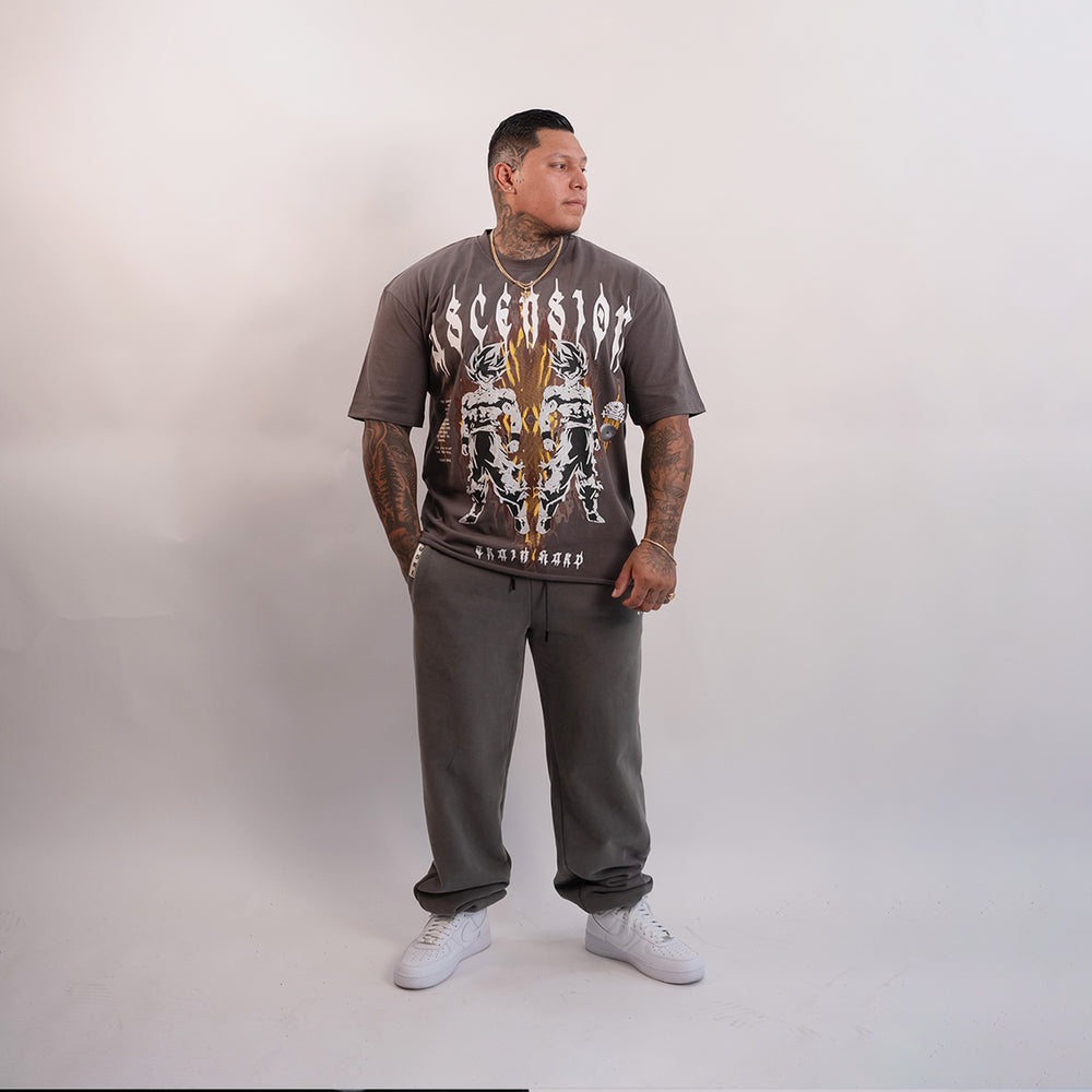
                      
                        "Ascension DBZ" (Grey) Ultra-Heavy Super Oversized T
                      
                    