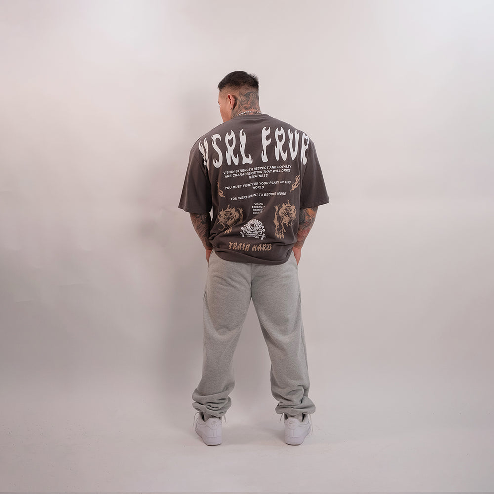 
                      
                        "Become VSRL" (Grey) Ultra-Heavy Super Oversized T
                      
                    