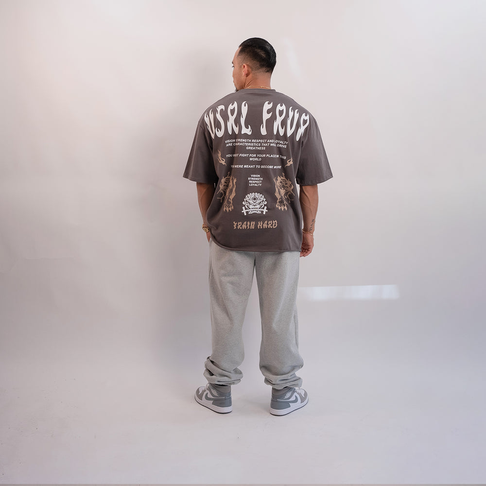 
                      
                        "Become VSRL" (Grey) Ultra-Heavy Super Oversized T
                      
                    