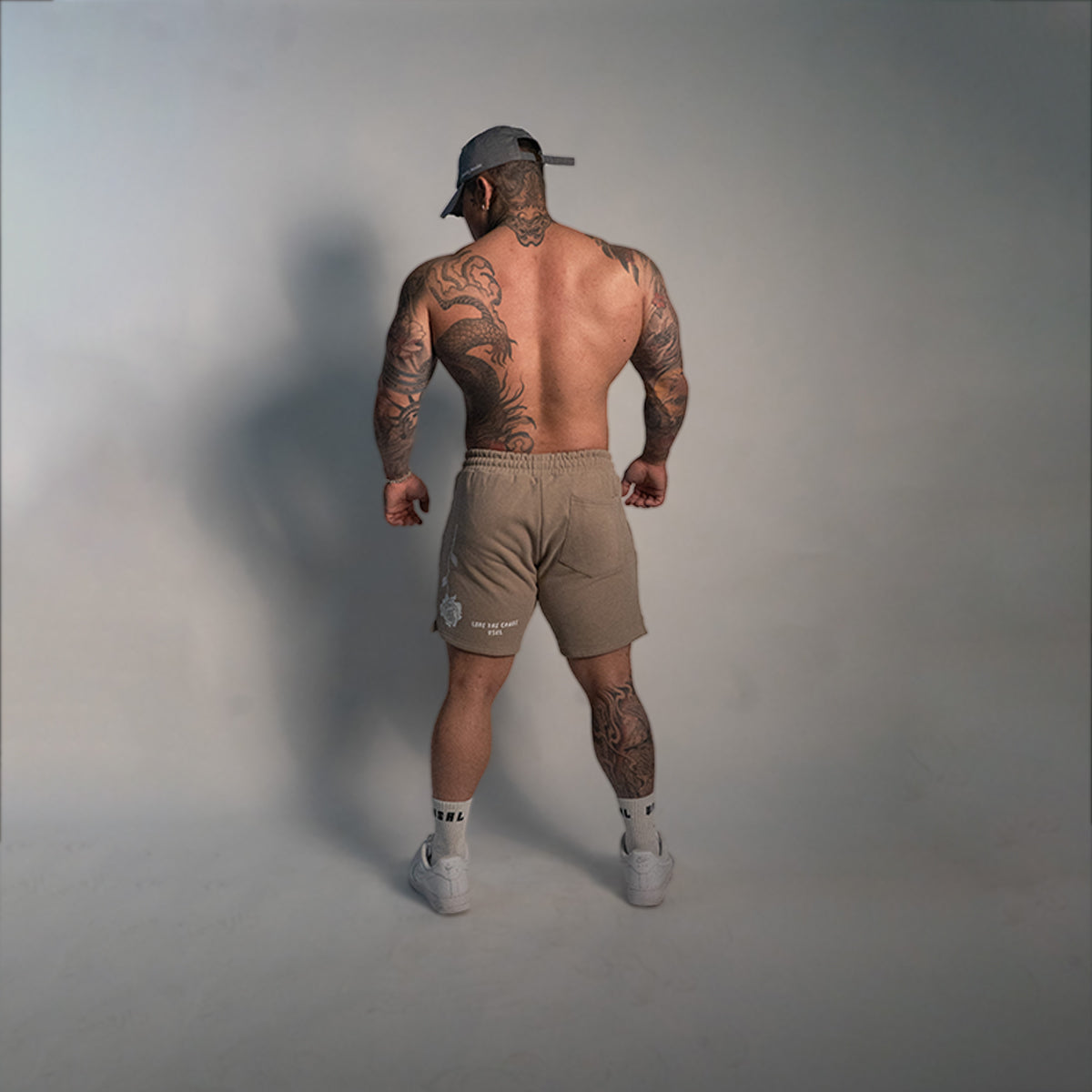Love The Chaos (Sand) Heavyweight Cotton Shorts